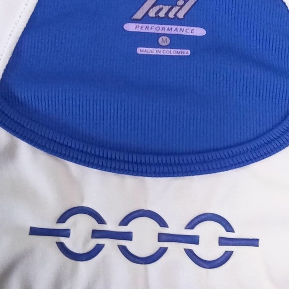 TAIL Performance Tank Top Blue & White Women's Size Medium - Picture 3 of 6